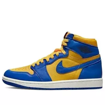 Кроссовки 1 ретро высокие og Air Jordan, желтый