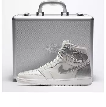 Кроссовки 1 ретро высокие og co.jp Air Jordan, серебряный