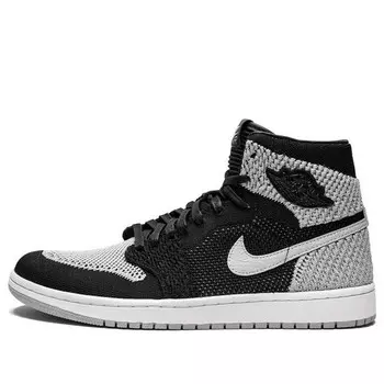 Кроссовки 1 ретро высокие og Flyknit Air Jordan, черный