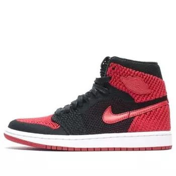 Кроссовки 1 ретро высокие og Flyknit Air Jordan, черный