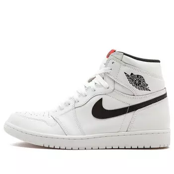 Кроссовки 1 ретро высокие og премиум Air Jordan, белый