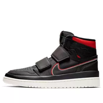 Кроссовки 1 ретро высокие с двумя ремешками Air Jordan, черный
