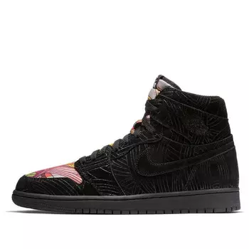 Кроссовки 1 ретро высокие x помпа Air Jordan, черный