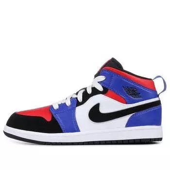 Кроссовки 1 средние Air Jordan, белый
