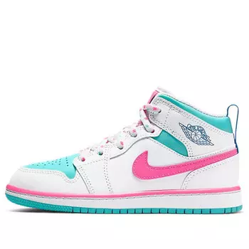 Кроссовки 1 средние Air Jordan, белый