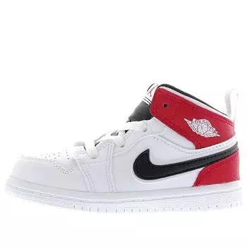 Кроссовки 1 средние Air Jordan, белый