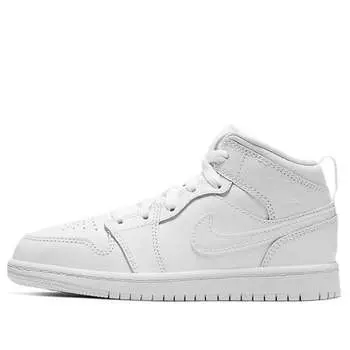 Кроссовки 1 средние Air Jordan, белый