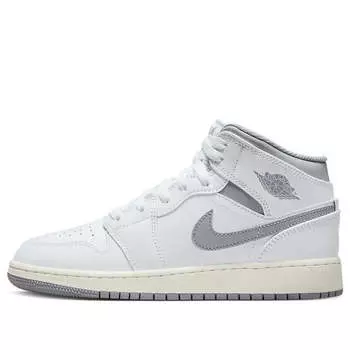 Кроссовки 1 средние Air Jordan, белый