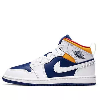 Кроссовки 1 средние Air Jordan, белый