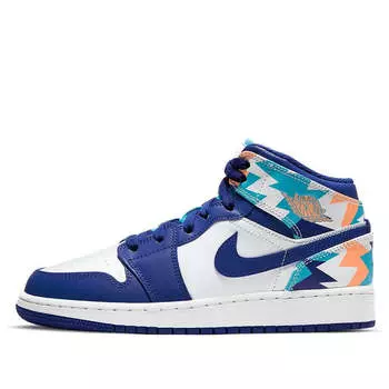 Кроссовки 1 средние Air Jordan, белый