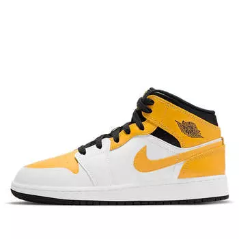 Кроссовки 1 средние Air Jordan, белый