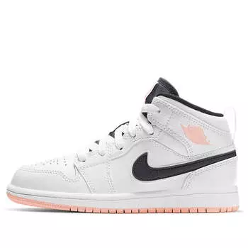 Кроссовки 1 средние Air Jordan, белый