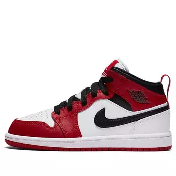 Кроссовки 1 средние Air Jordan, белый