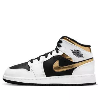 Кроссовки 1 средние Air Jordan, белый