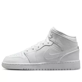 Кроссовки 1 средние Air Jordan, белый