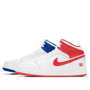 Кроссовки 1 средние Air Jordan, белый