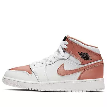 Кроссовки 1 средние Air Jordan, белый