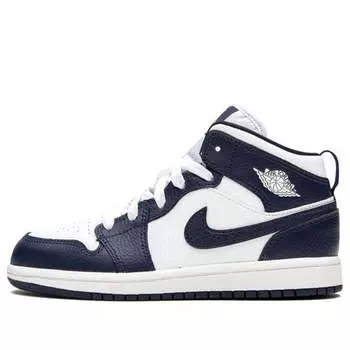 Кроссовки 1 средние Air Jordan, белый