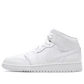 Кроссовки 1 средние Air Jordan, белый