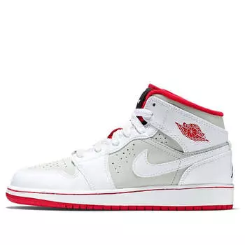 Кроссовки 1 средние Air Jordan, белый