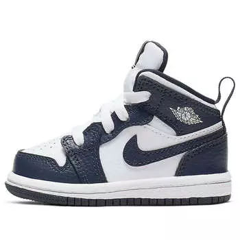 Кроссовки 1 средние Air Jordan, белый
