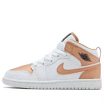 Кроссовки 1 средние Air Jordan, белый