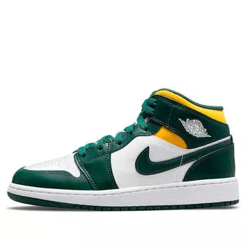 Кроссовки 1 средние Air Jordan, белый