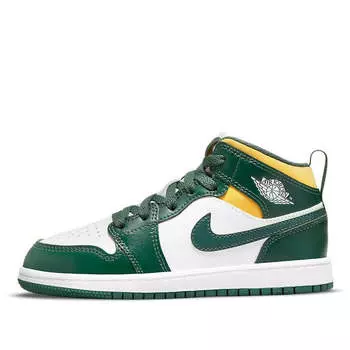 Кроссовки 1 средние Air Jordan, белый