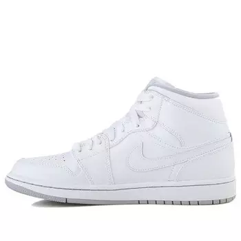 Кроссовки 1 средние Air Jordan, белый