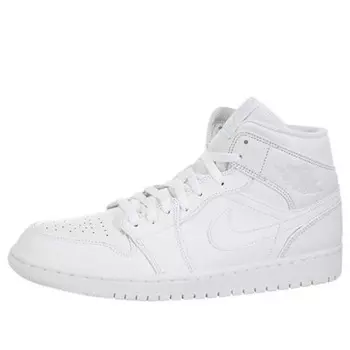 Кроссовки 1 средние Air Jordan, белый