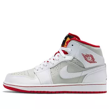 Кроссовки 1 средние Air Jordan, белый
