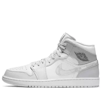 Кроссовки 1 средние Air Jordan, белый