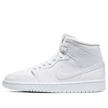 Кроссовки 1 средние Air Jordan, белый