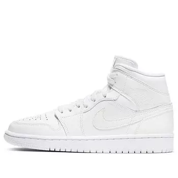 Кроссовки 1 средние Air Jordan, белый