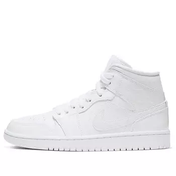 Кроссовки 1 средние Air Jordan, белый
