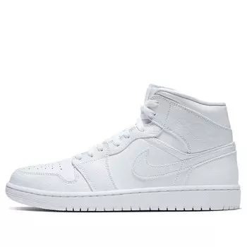 Кроссовки 1 средние Air Jordan, белый