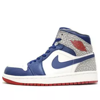 Кроссовки 1 средние Air Jordan, белый