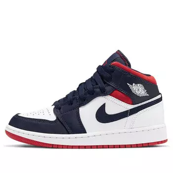 Кроссовки 1 средние Air Jordan, белый