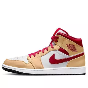 Кроссовки 1 средние Air Jordan, бежевый