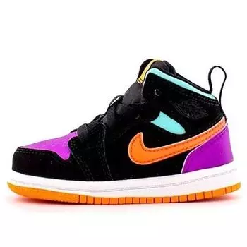 Кроссовки 1 средние Air Jordan, черный
