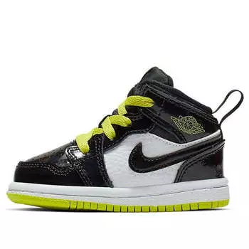 Кроссовки 1 средние Air Jordan, черный