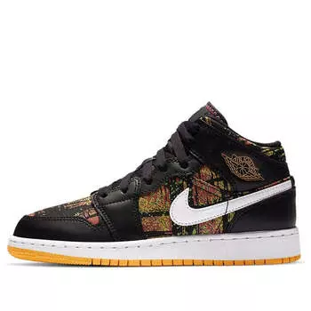 Кроссовки 1 средние Air Jordan, черный