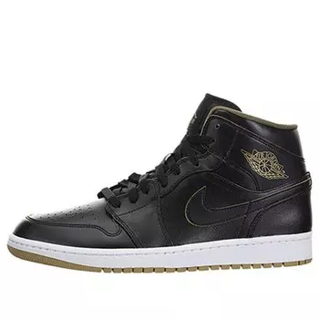 Кроссовки 1 средние Air Jordan, черный