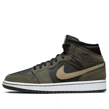 Кроссовки 1 средние Air Jordan, черный