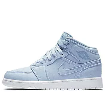 Кроссовки 1 средние Air Jordan, голубой