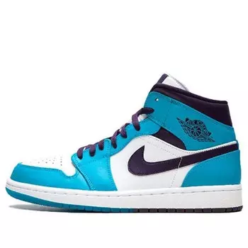 Кроссовки 1 средние Air Jordan, голубой