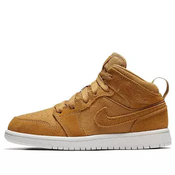 Кроссовки 1 средние Air Jordan, коричневый
