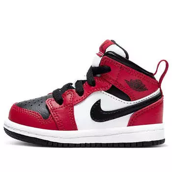 Кроссовки 1 средние Air Jordan, красный