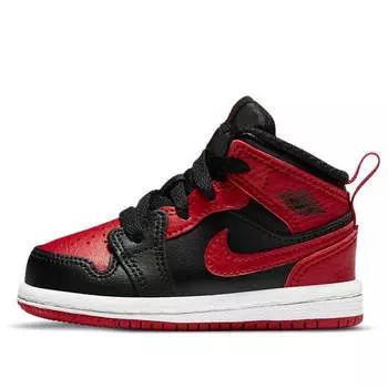 Кроссовки 1 средние Air Jordan, красный