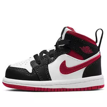 Кроссовки 1 средние Air Jordan, красный